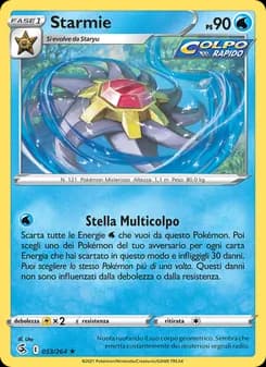 Starmie card in Italian