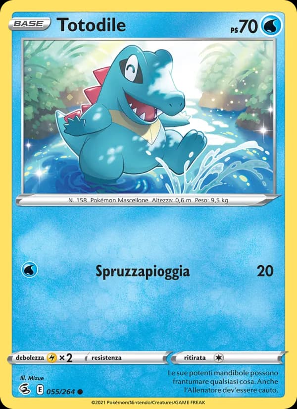 Totodile card in Italian