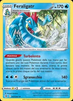 Feraligatr card in Italian