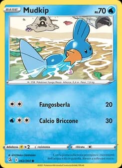 Mudkip card in Italian