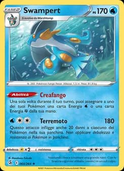 Swampert card in Italian