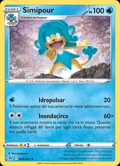 Simipour card in Italian