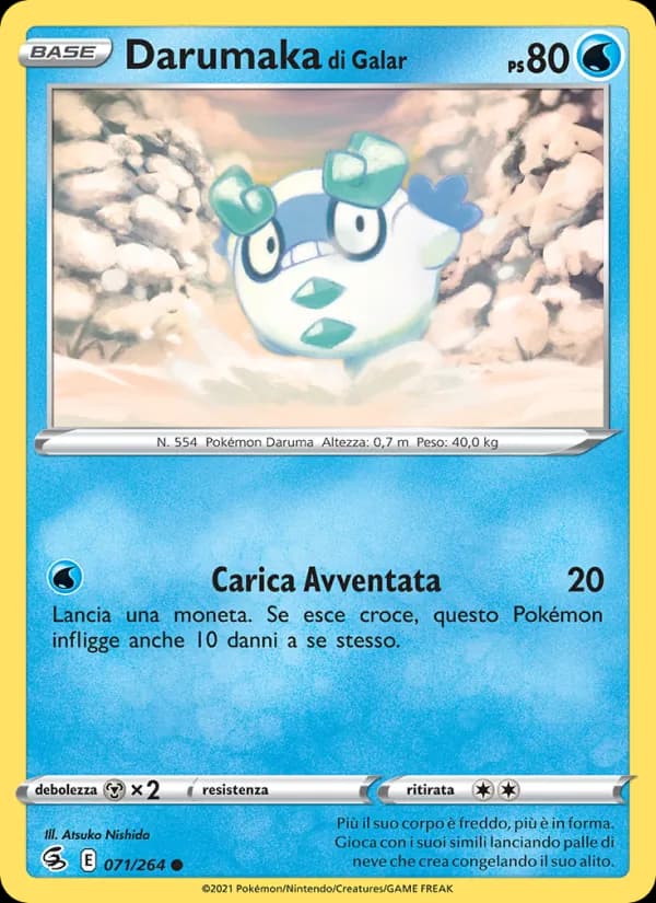 Darumaka di Galar card in Italian