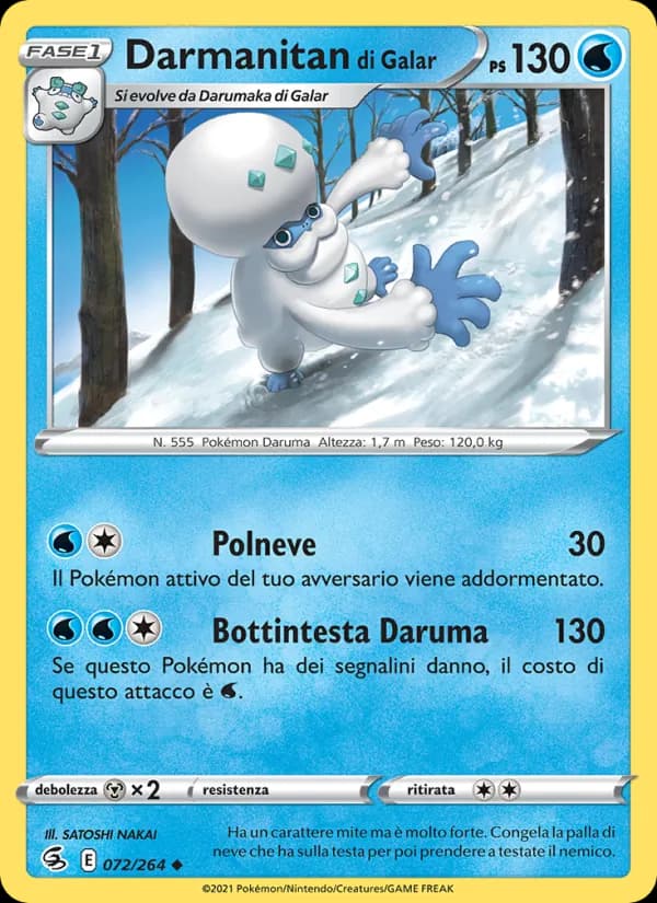 Darmanitan di Galar card in Italian