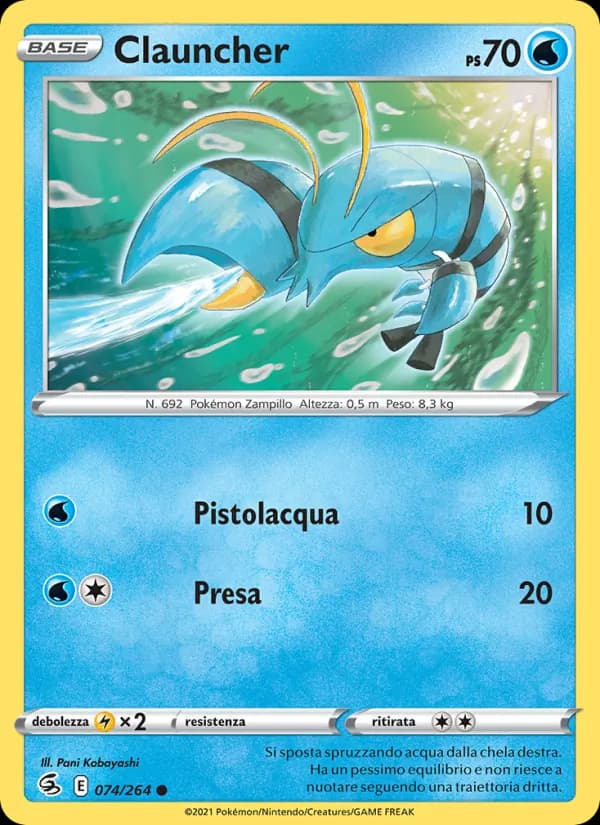 Clauncher card in Italian