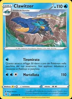 Clawitzer card in Italian