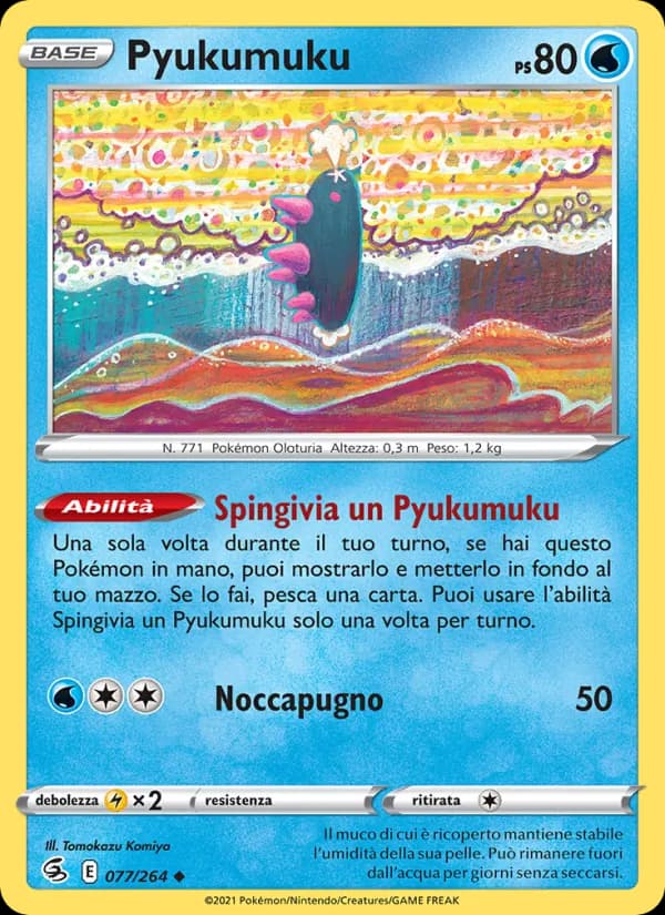 Pyukumuku card in Italian