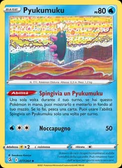 Pyukumuku card in Italian