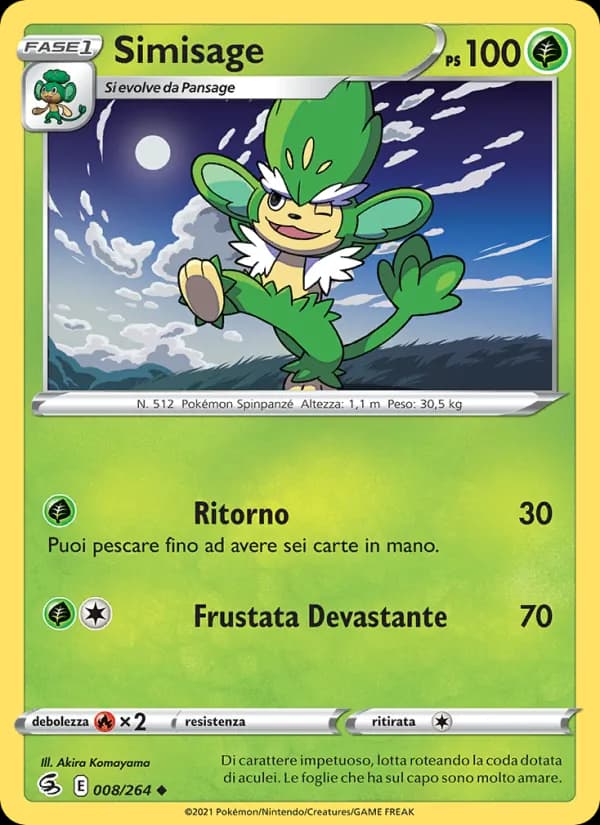 Simisage card in Italian