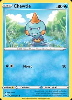 Chewtle card in Italian
