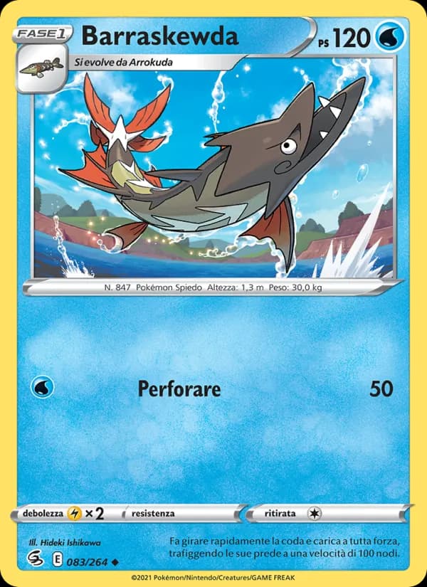 Barraskewda card in Italian