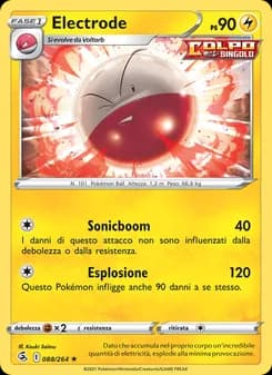 Electrode card in Italian