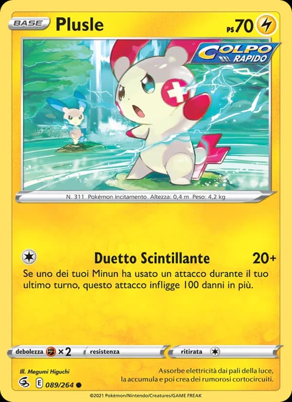Plusle card in Italian