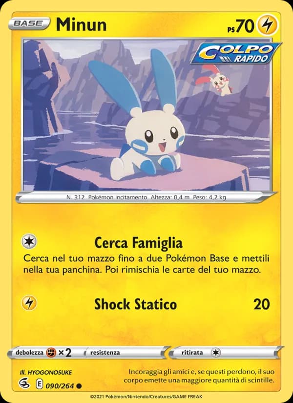 Minun card in Italian