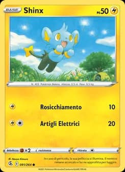 Shinx card in Italian