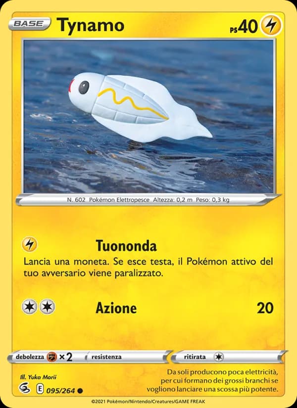 Tynamo card in Italian