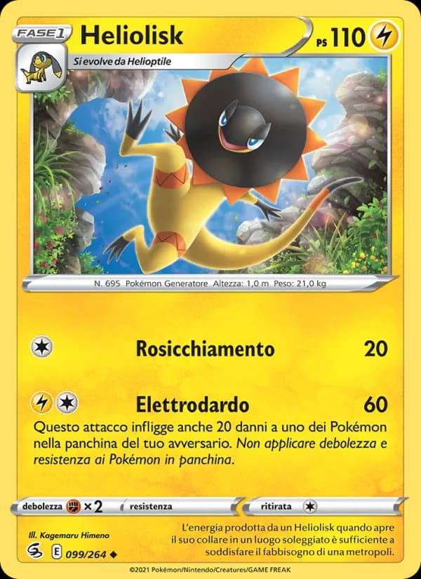Heliolisk card in Italian