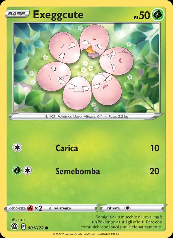 Exeggcute card in Italian