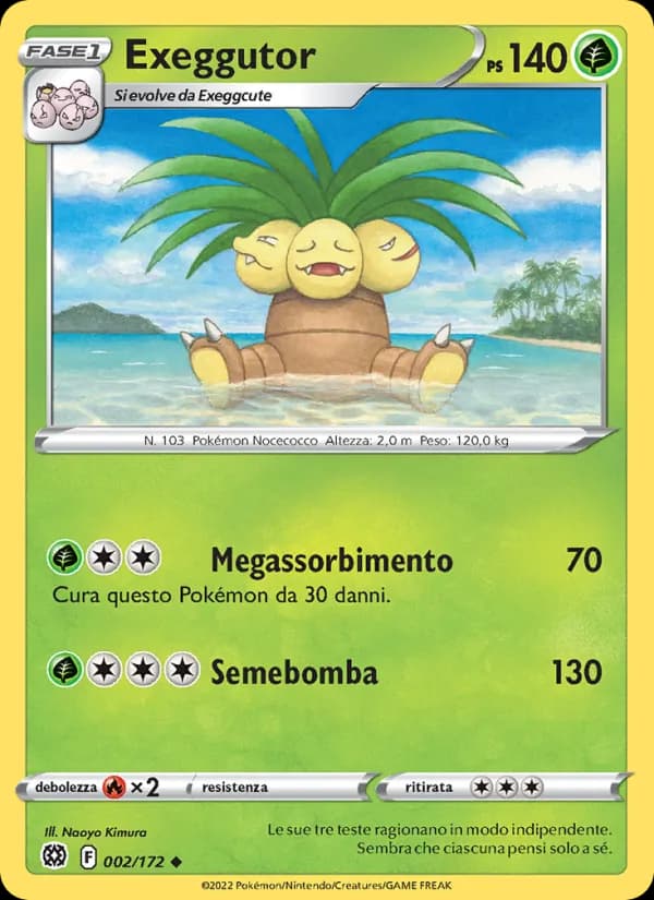 Exeggutor card in Italian