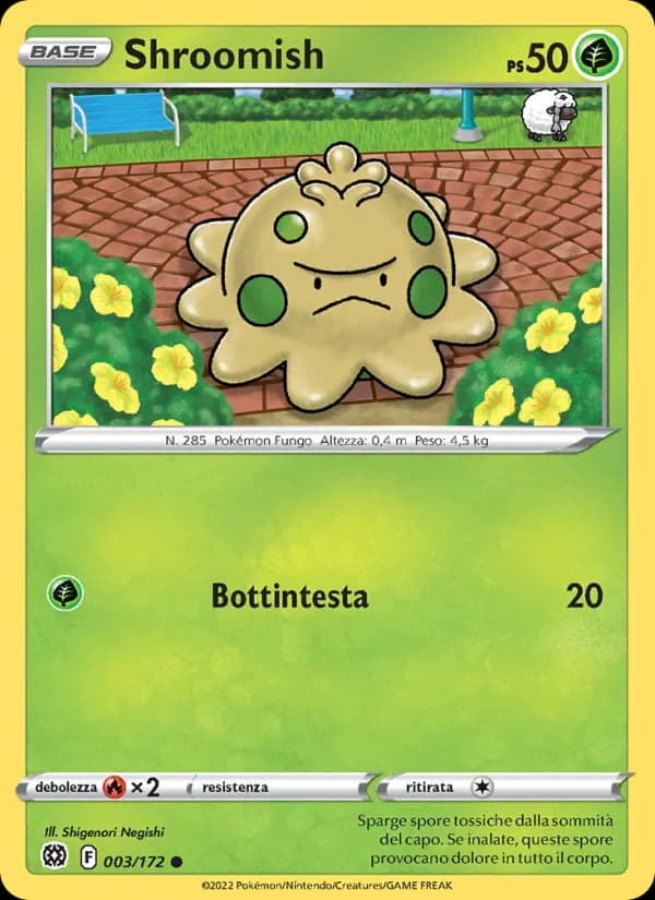 Shroomish card in Italian