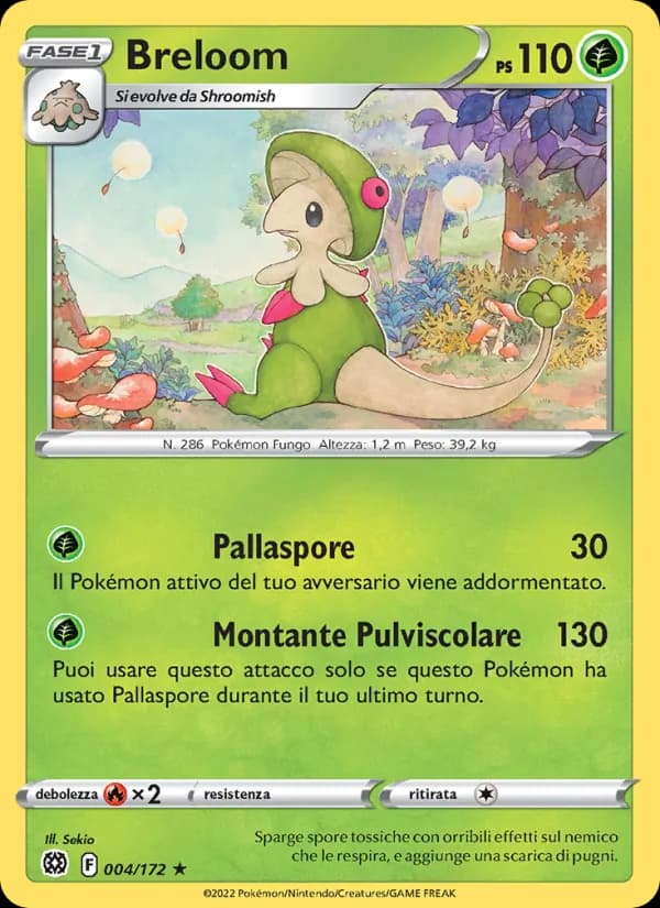Breloom card in Italian