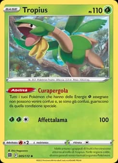 Tropius card in Italian