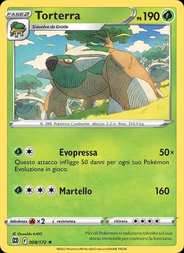 Torterra card in Italian