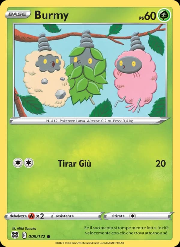 Burmy card in Italian