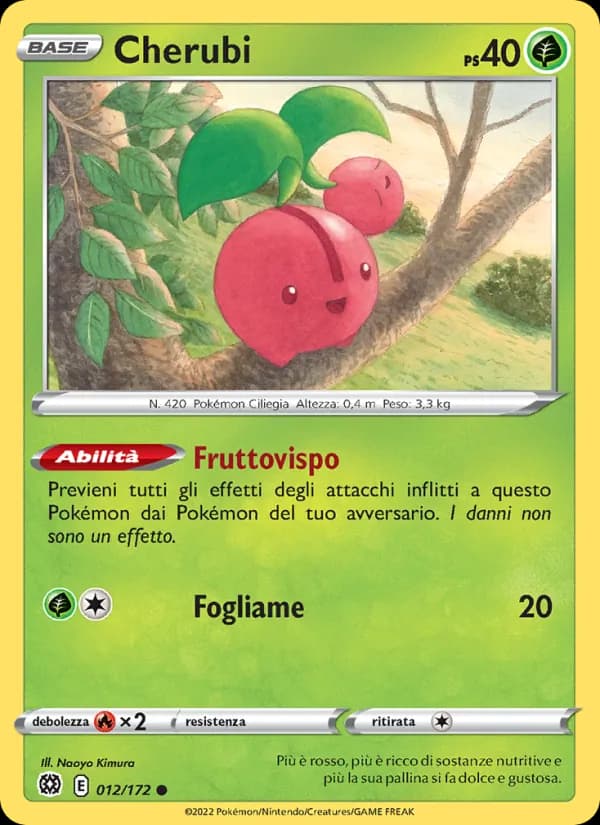 Cherubi card in Italian