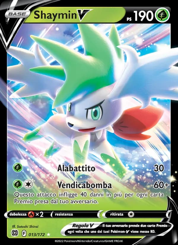 Shaymin V card in Italian