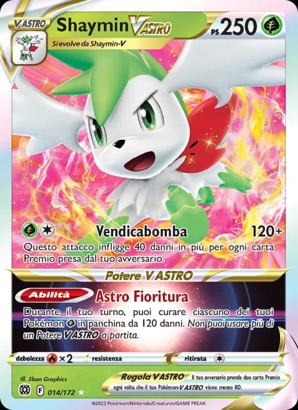 Shaymin V ASTRO card in Italian