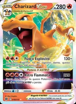 Charizard V ASTRO card in Italian