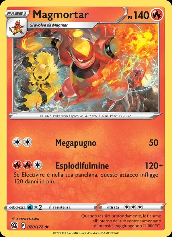 Magmortar card in Italian