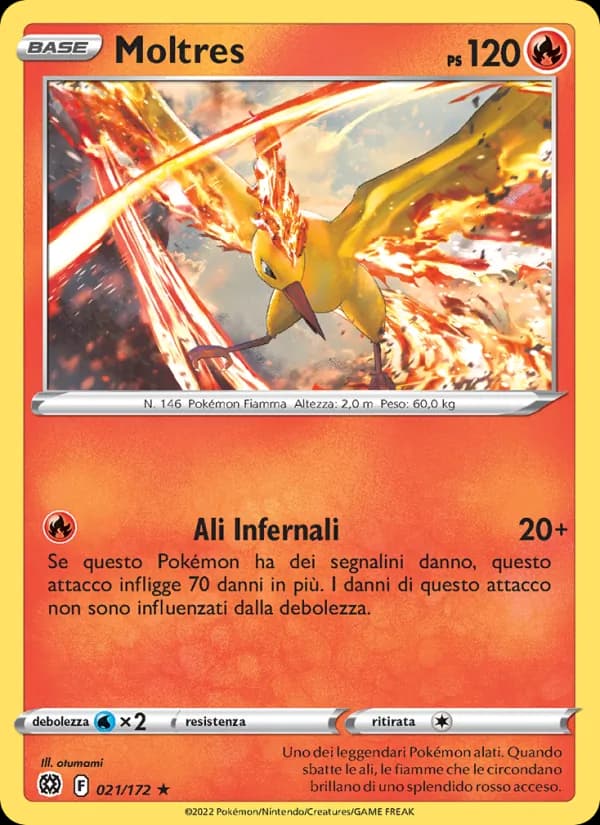 Moltres card in Italian