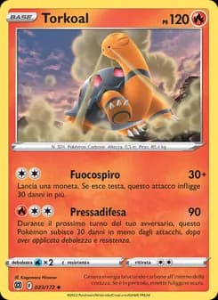 Torkoal card in Italian