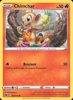 Chimchar card in Italian