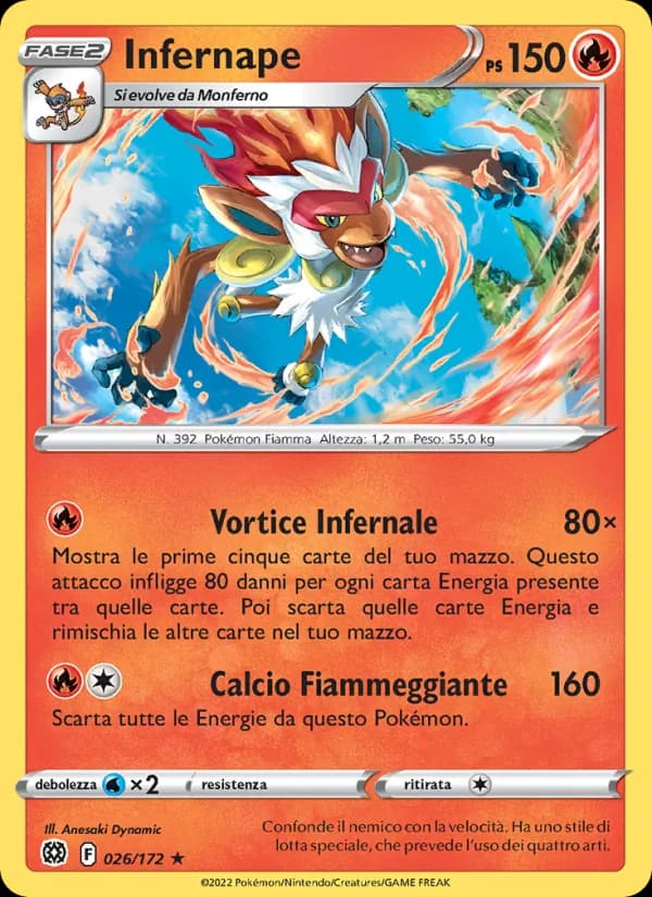 Infernape card in Italian