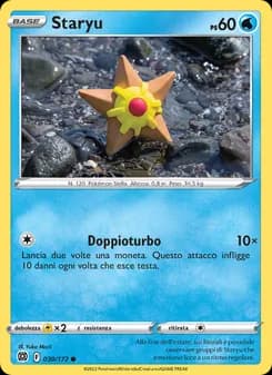 Staryu card in Italian