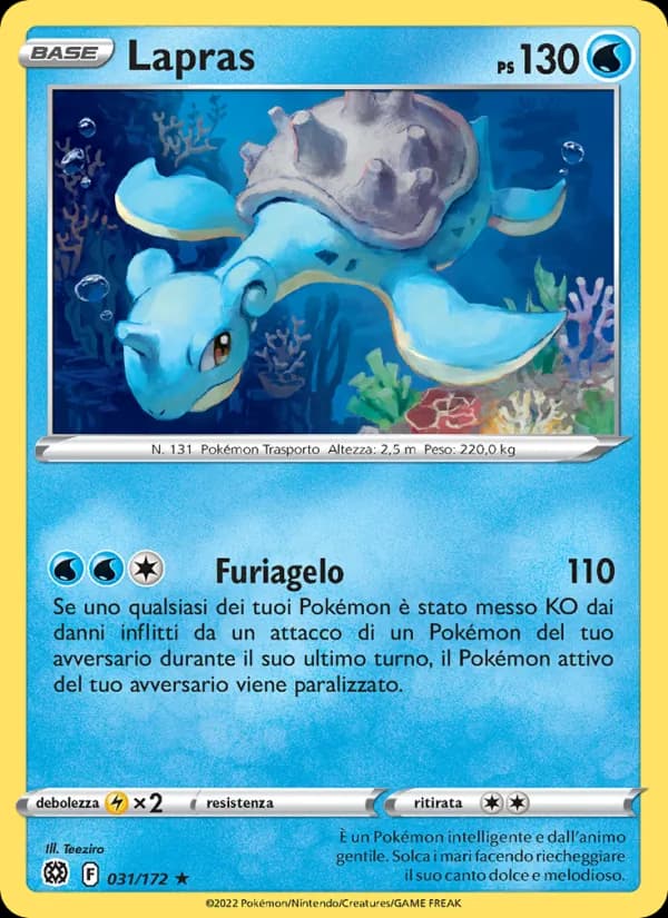 Lapras card in Italian