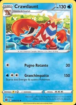 Crawdaunt card in Italian
