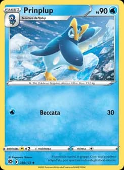 Prinplup card in Italian