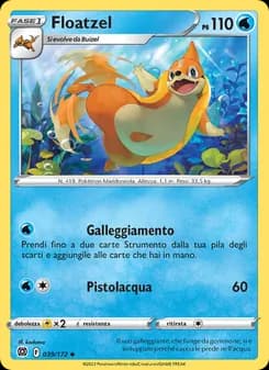 Floatzel card in Italian