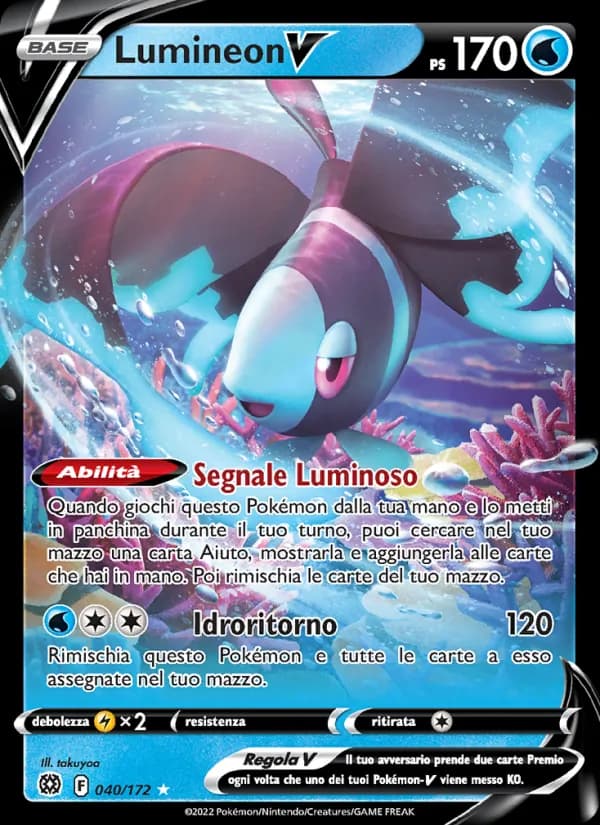 Lumineon V card in Italian
