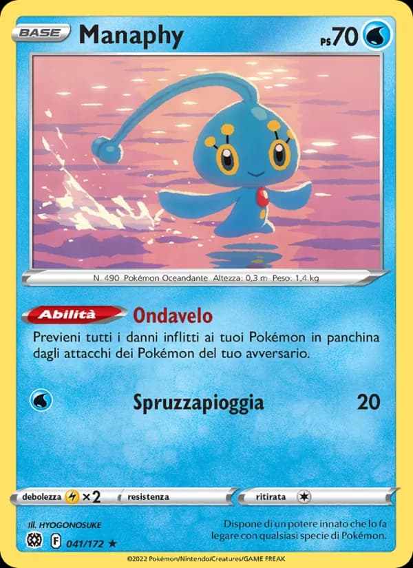 Manaphy card in Italian