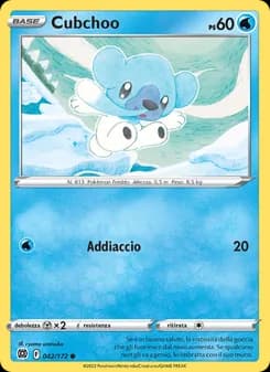 Cubchoo card in Italian