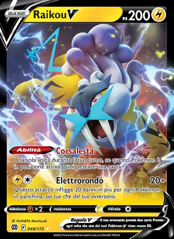 Raikou V card in Italian