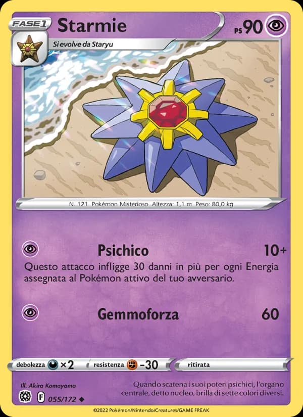 Starmie card in Italian