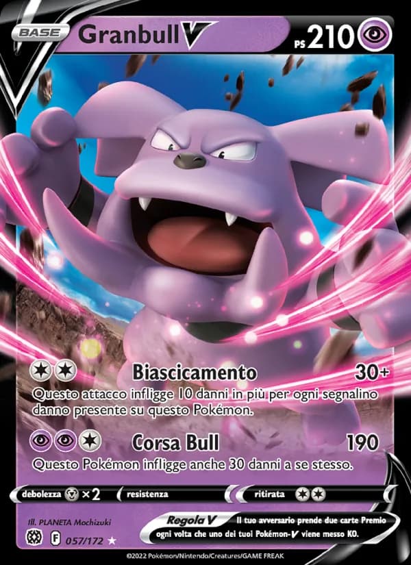 Granbull V card in Italian