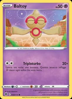 Baltoy card in Italian