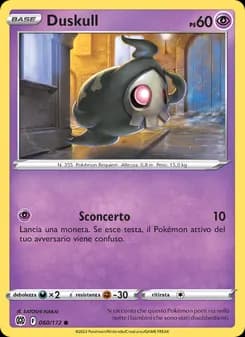 Duskull card in Italian